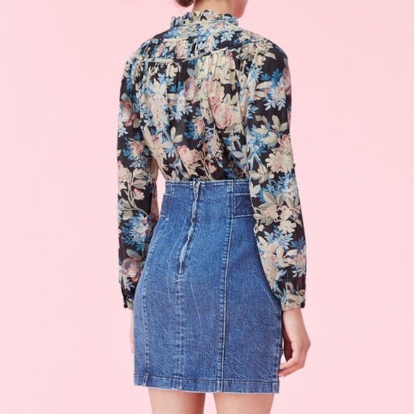 NWT Rebecca Taylor La Vie Fluer Foret Floral Top M - Picture 3 of 13